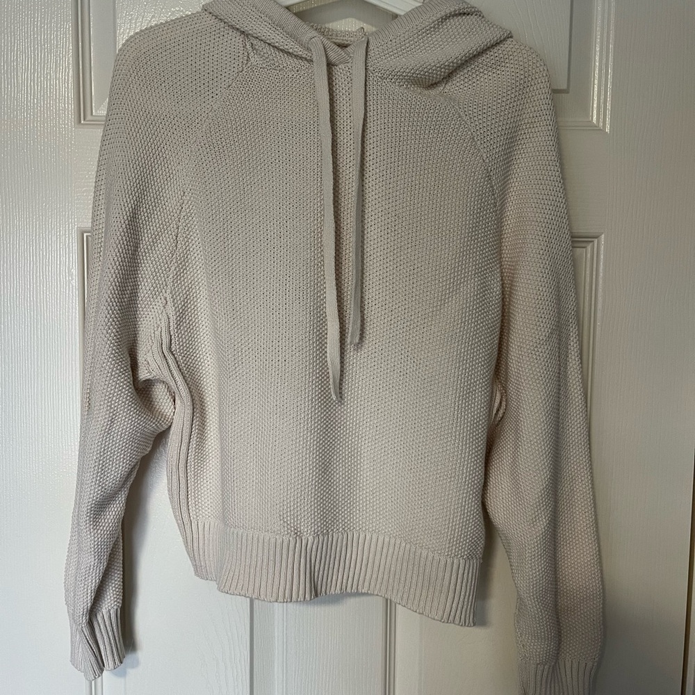 American Eagle Outfitters Cream Knit hoodie